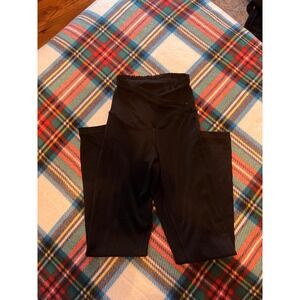 Aerie Black Leggings w Ruffle Detail Size XS